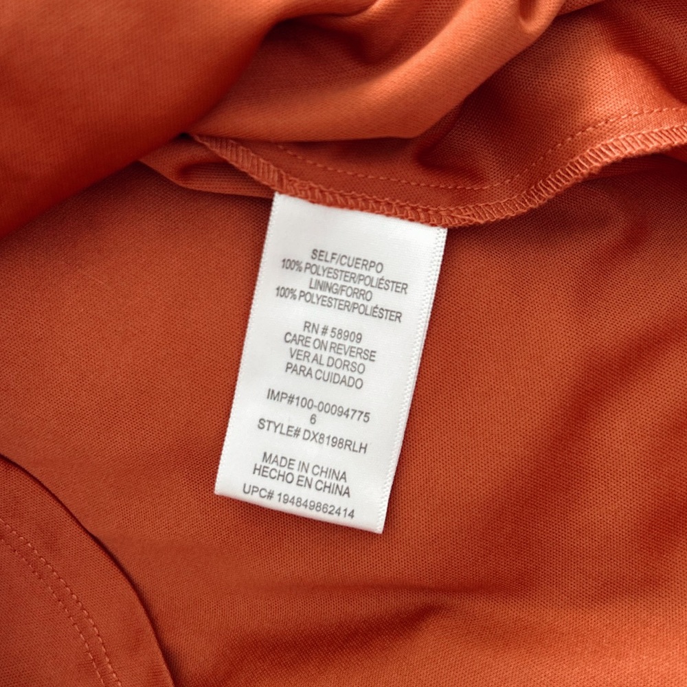 Gianni Bini Girls Orange Dress Size 6 - Picture 5 of 5